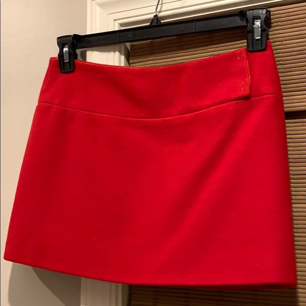 NWT Extremely RED Miu Miu Wool Miniskirr